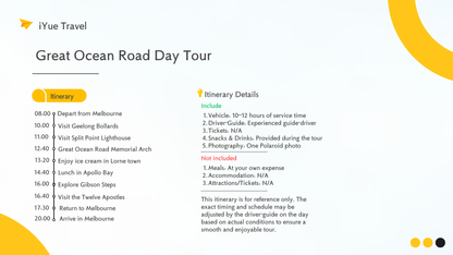 Great Ocean Road Adventure: Scenic Coastlines & Iconic Landmarks (1-6 people)