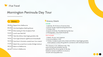 Mornington Peninsula Highlights: Beaches, Wineries, and Scenic Views (1-6 people)